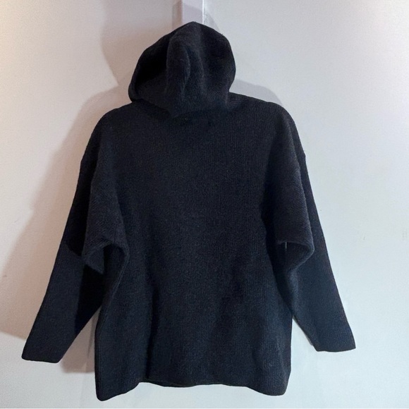 BANANA REPUBLIC Sz L Sweater Hooded Front Hoodie Style Pocket 100% Lambswool - Picture 5 of 5